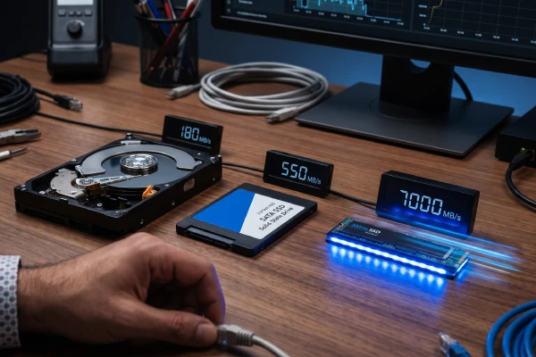 مقایسه هارد HDD و SSD و NVMe برای افزایش سرعت سرور مجازی