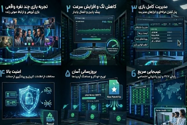 مزایای سرور بازی آنلاین